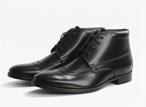 height increasing shoe leather