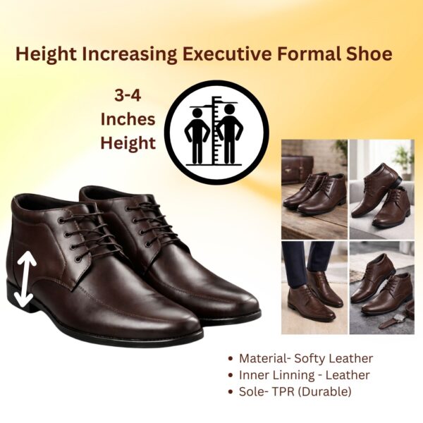 brown elevator shoe