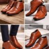height increasing shoe formal tan