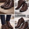 height increasing shoe formal brown