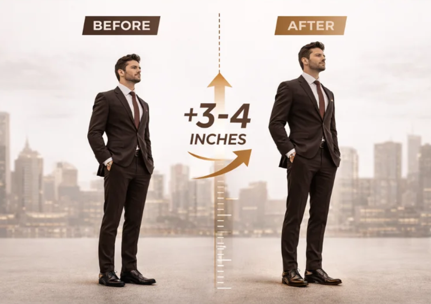 Confidence after increase height