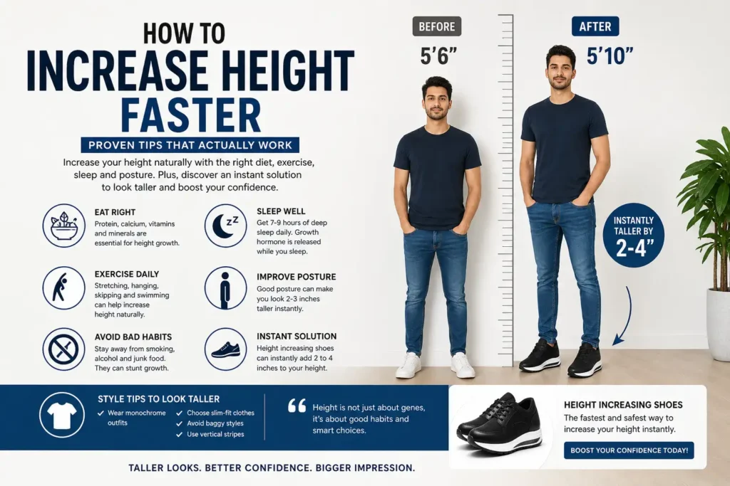 how to increase height fast